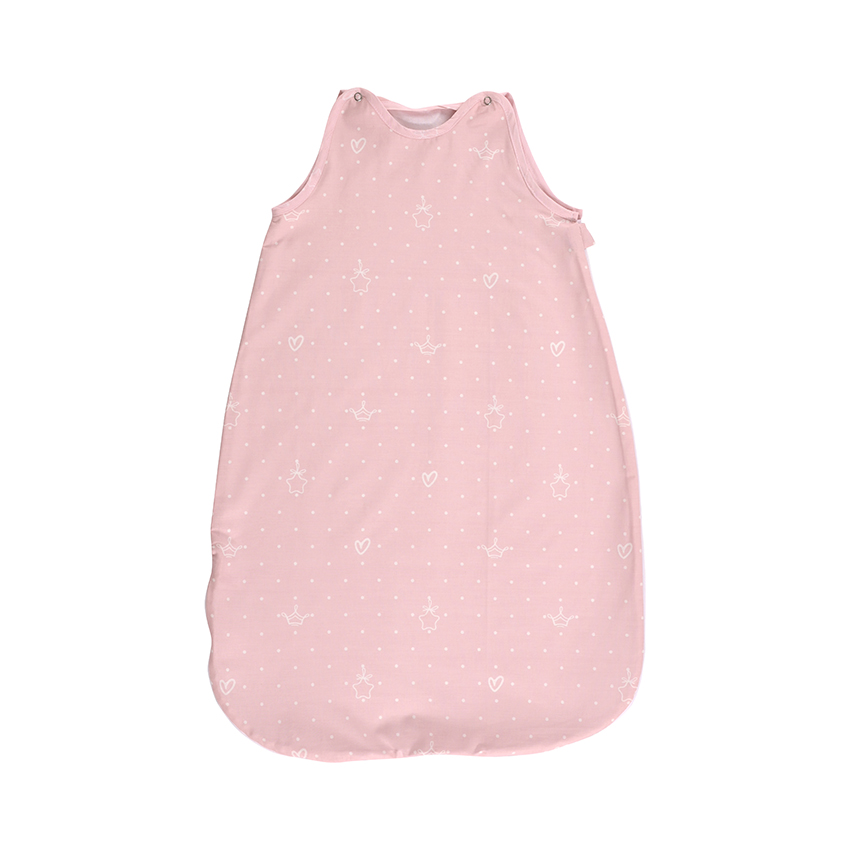 Sac de dormit bebe - Sac de dormit de vara, 85 cm, 12-18 luni, bumbac ranforce, Bear Pink, bebelorelli.ro