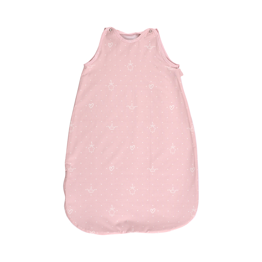 Sac de dormit bebe - Sac de dormit de vara, 95 cm, 18-24 luni, bumbac ranforce, Bear Pink, bebelorelli.ro