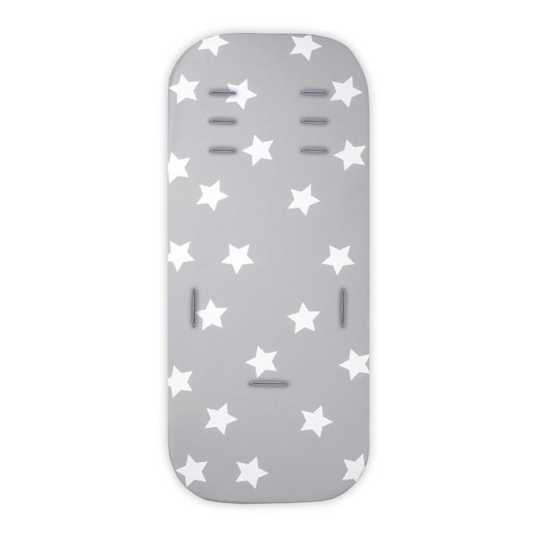 Accesorii carucioare - Saltea carucior, Cosy Travel Memory, spuma cu memorie, Stars Grey, bebelorelli.ro