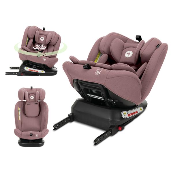i-Size - Scaun auto Capella, Isofix, i-Size, rotativ 360 grade, 0 Luni-12 Ani, 40-150 cm, Pink, bebelorelli.ro