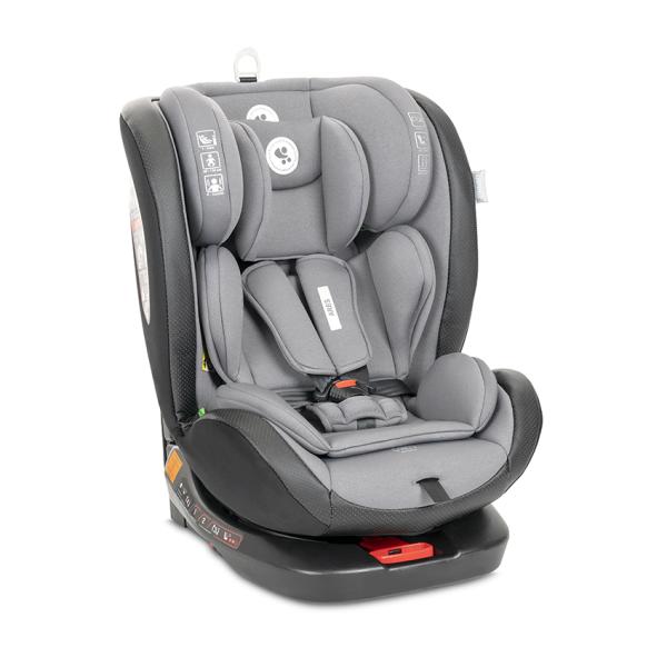 i-Size - Scaun auto pentru copii, Ares, i-Size, Isofix, anti rebound bar, rotativ, 40-150 cm, 0 luni-12 ani, Grey, bebelorelli.ro
