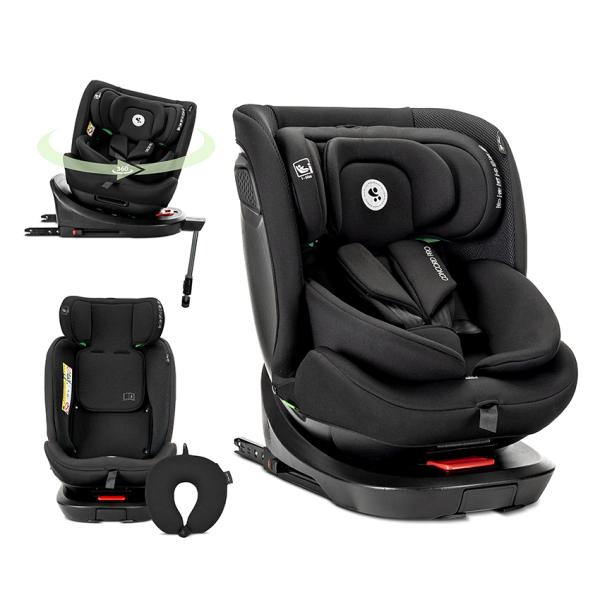 Scaun auto pentru copii, concord pro, isofix, picior de sprijin, rotativ 360, cu perna de calatorie, 40-150 cm, 0 luni-12 ani,