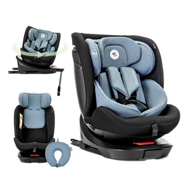 Scaun auto pentru copii, concord pro, isofix, picior de sprijin, rotativ 360, cu perna de calatorie, 40-150 cm, 0 luni-12 ani,