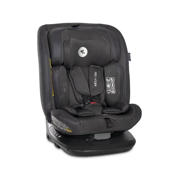 i-Size - Scaun auto pentru copii, Imola, i-Size, Isofix, rotativ, 0 luni-12 ani, 40-150 cm, Black, bebelorelli.ro