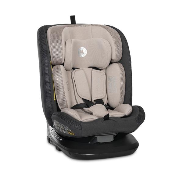 i-Size - Scaun auto pentru copii, Imola, i-Size, Isofix, rotativ, 0 luni-12 ani, 40-150 cm, Beige, bebelorelli.ro