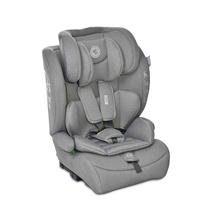 i-Size - Scaun auto pentru copii Rio, i-Size, Isofix, 76-150 cm, 15 Luni-12 Ani, Grey, bebelorelli.ro