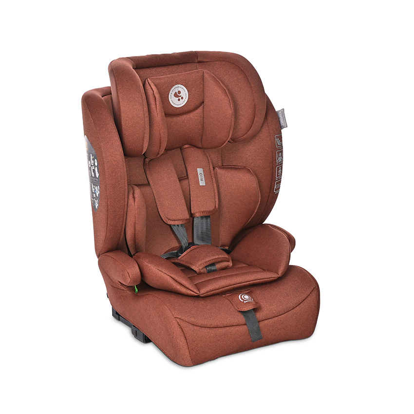 Scaun auto pentru copii Rio, i-Size, Isofix, 76-150 cm, 15 Luni-12 Ani, Ginger