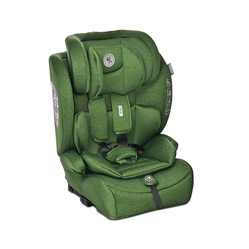 i-Size - Scaun auto pentru copii Rio, i-Size, Isofix, 76-150 cm, 15 Luni-12 Ani, Green, bebelorelli.ro