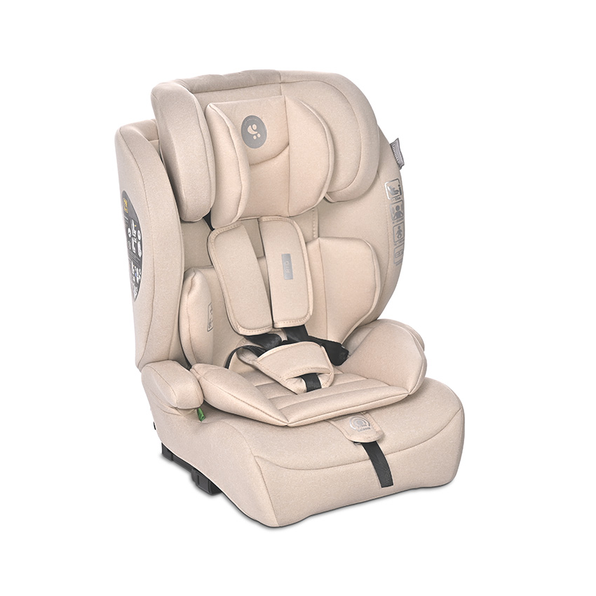 i-Size - Scaun auto pentru copii Rio, i-Size, Isofix, 76-150 cm, 15 Luni-12 Ani, Beige, bebelorelli.ro