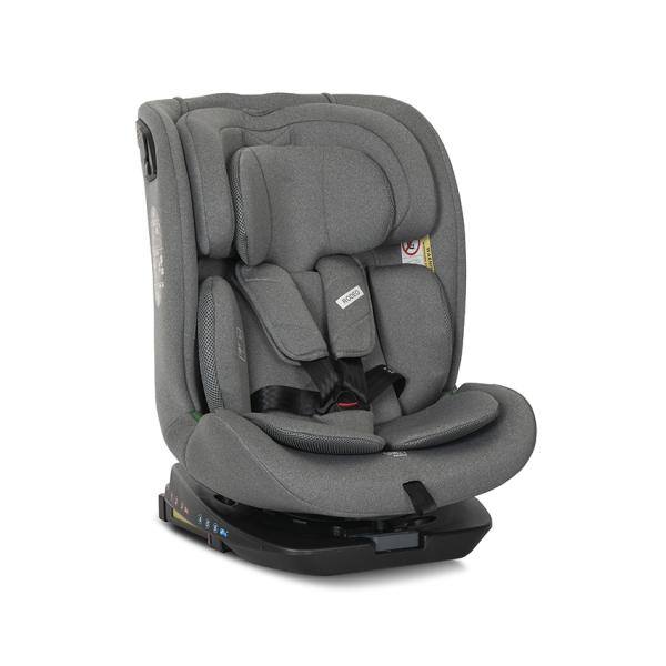 Scaun auto pentru copii, Rodeo, i-Size, Isofix, rotativ, 0 luni-12 ani, 40-150 cm, Grey