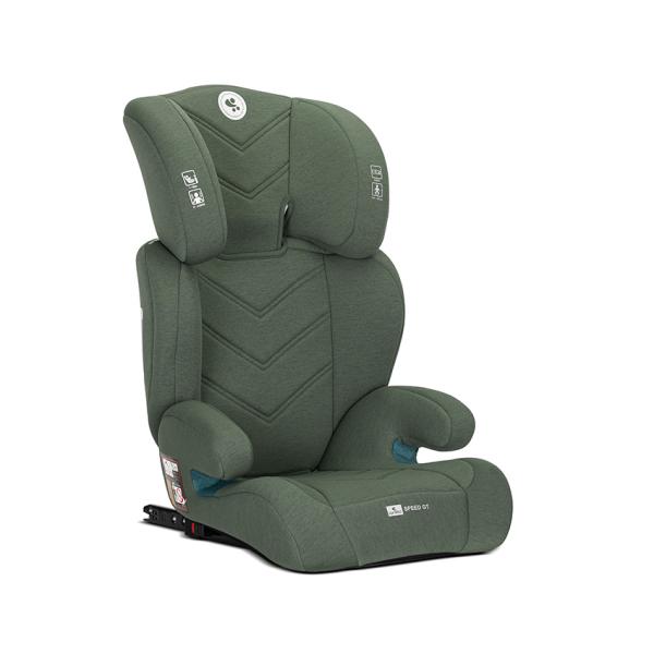 i-Size - Scaun auto pentru copii, Speed GT, i-Size, Isofix, poate fi folosit ca inaltator auto, 3-12 Ani, 100-150 cm, Green, bebelorelli.ro