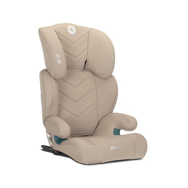 i-Size - Scaun auto pentru copii, Speed GT, i-Size, Isofix, poate fi folosit ca inaltator auto, 3-12 Ani, 100-150 cm, Beige, bebelorelli.ro