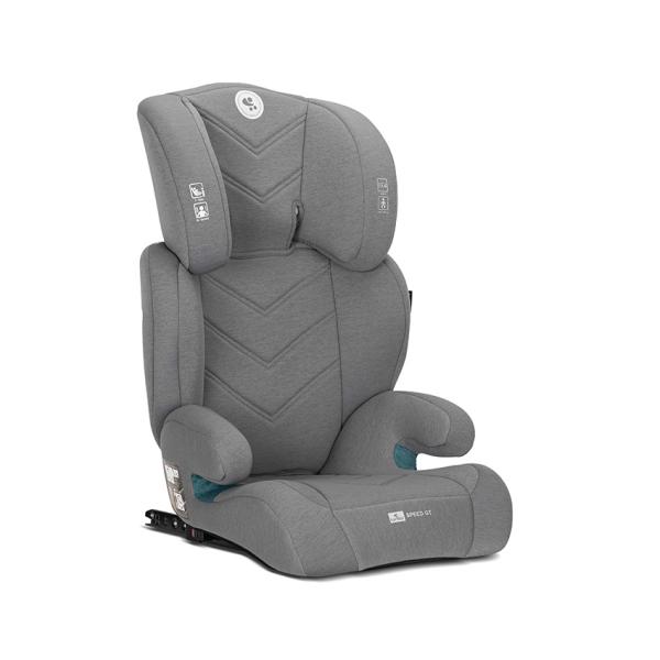 Scaun auto pentru copii, Speed GT, i-Size, Isofix, 2 in 1, transformabil in inaltator auto, tetiera reglabila multiple pozitii, 3-12 Ani, 100-150 cm, Grey