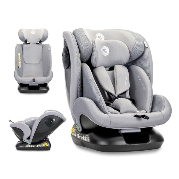 Scaun auto pentru copii, Stellar, tetiera reglabila, spatar reglabil, 0-12 ani,  40-150 cm, SPS, Grey