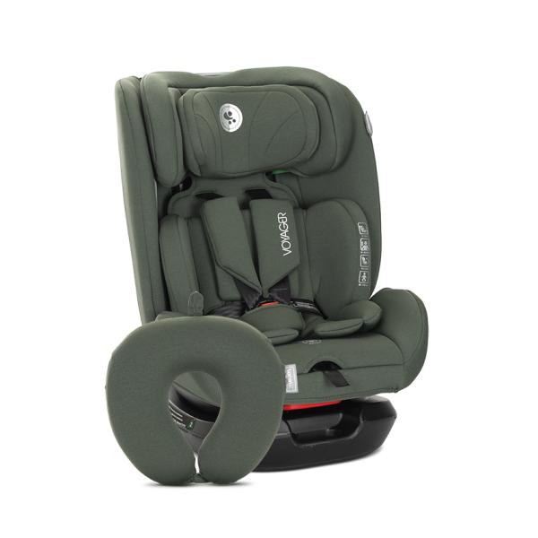 i-Size - Scaun auto pentru copii, Voyager, i-Size, inclusa pernuta de calatorie, 0 luni-12 ani, 40-150 cm, Green, bebelorelli.ro