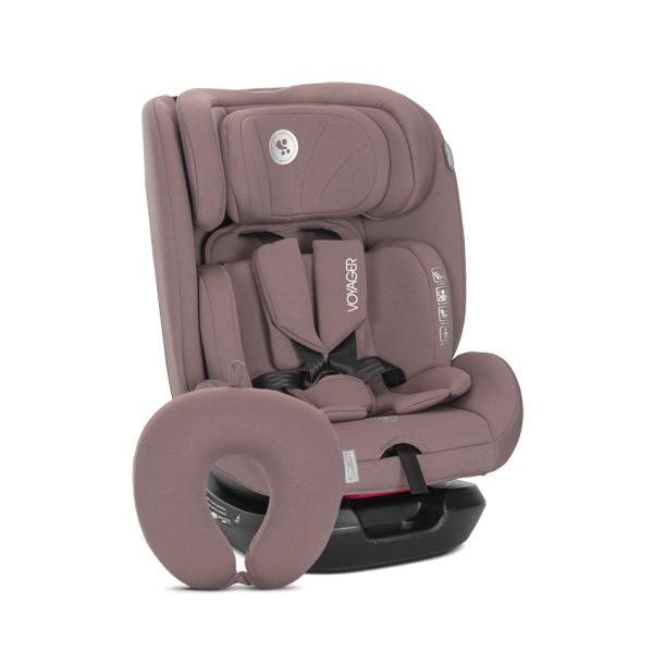 i-Size - Scaun auto pentru copii, Voyager, i-Size, inclusa pernuta de calatorie, 0 luni-12 ani, 40-150 cm, Pink, bebelorelli.ro