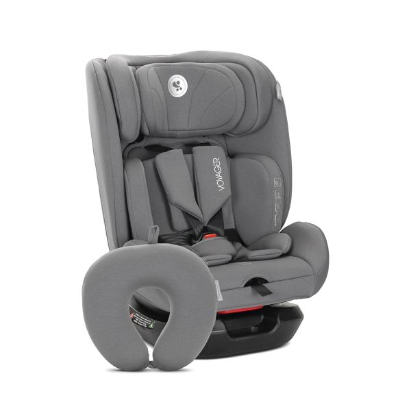 i-Size - Scaun auto pentru copii, Voyager, i-Size, inclusa pernuta de calatorie, tetiera reglabila, 0 luni-12 ani, 40-150 cm, Grey, bebelorelli.ro