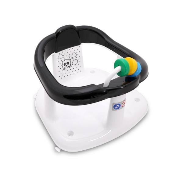 Lichidare de Stoc - Scaun de baie pentru bebe, antiderapant, Panda Black, bebelorelli.ro