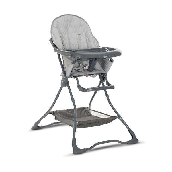 Scaune de Masa - Scaun de masa, Bonbon, Grey Leather, bebelorelli.ro