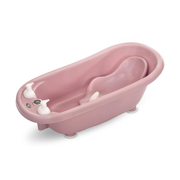 Cadite si suporturi cadite - Set cada 88 cm cu termometru, reductor si accesorii, Nordic Pink, bebelorelli.ro