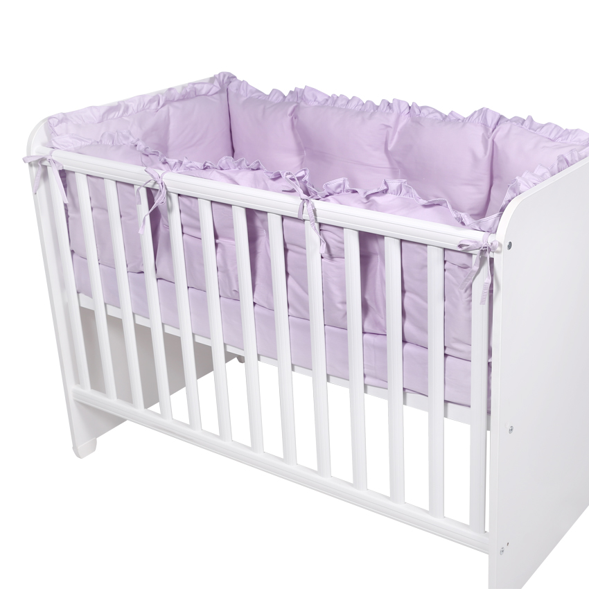 Lenjerii patuturi copii - Set protectii laterale pentru pat 4 piese, 60x120 cm, Violet, bebelorelli.ro