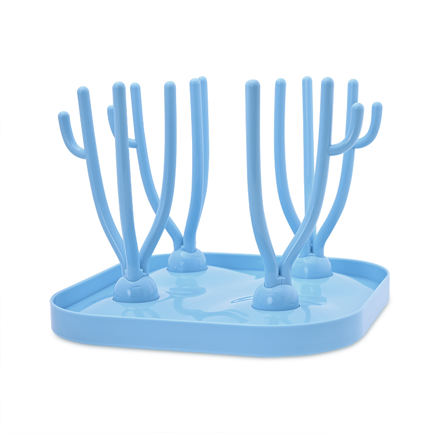 Suport pentru uscarea biberoanelor si accesoriilor Light Blue
