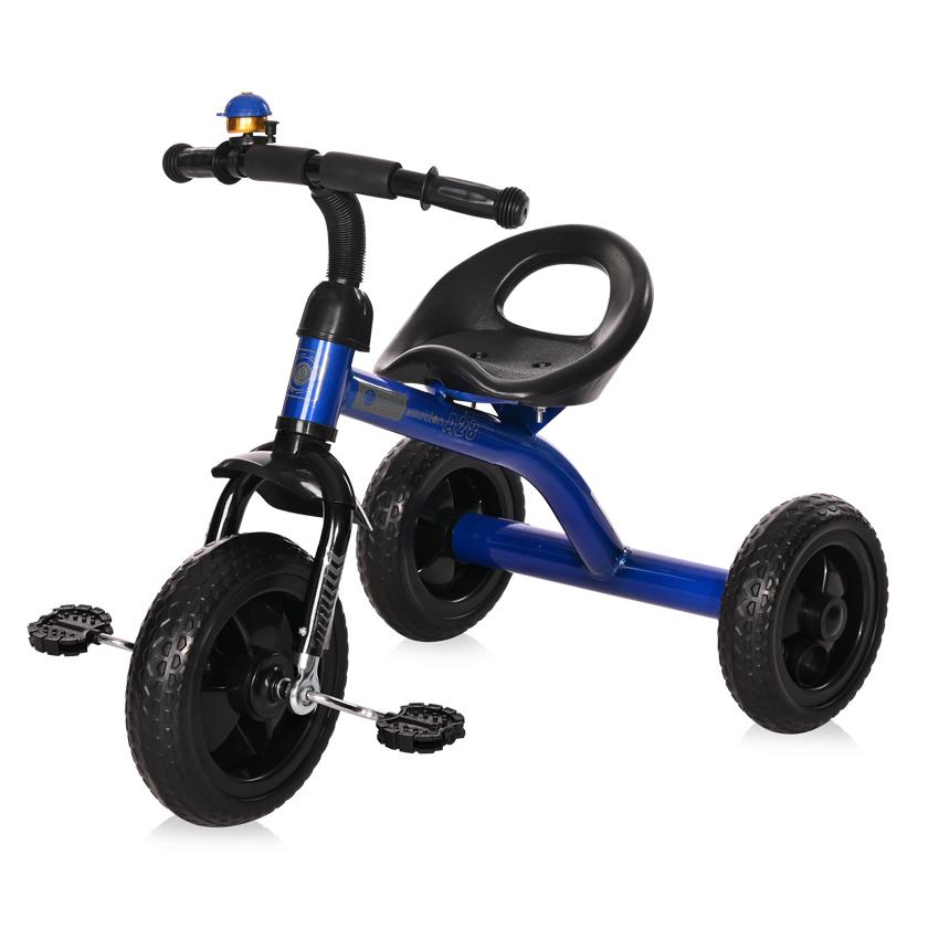 Triciclete - Tricicleta pentru copii, A28, roti mari, Blue Black New, bebelorelli.ro