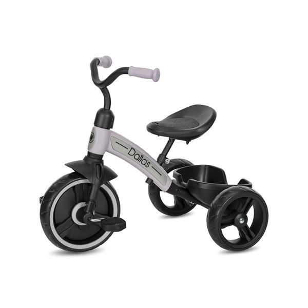 Triciclete - Tricicleta pentru copii, Dallas, sezut reglabil in inaltime, potrivit 2-6 Ani, Pink, bebelorelli.ro