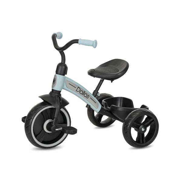 Triciclete - Tricicleta pentru copii, Dallas, sezut reglabil in inaltime, potrivit 2-6 Ani, Blue, bebelorelli.ro