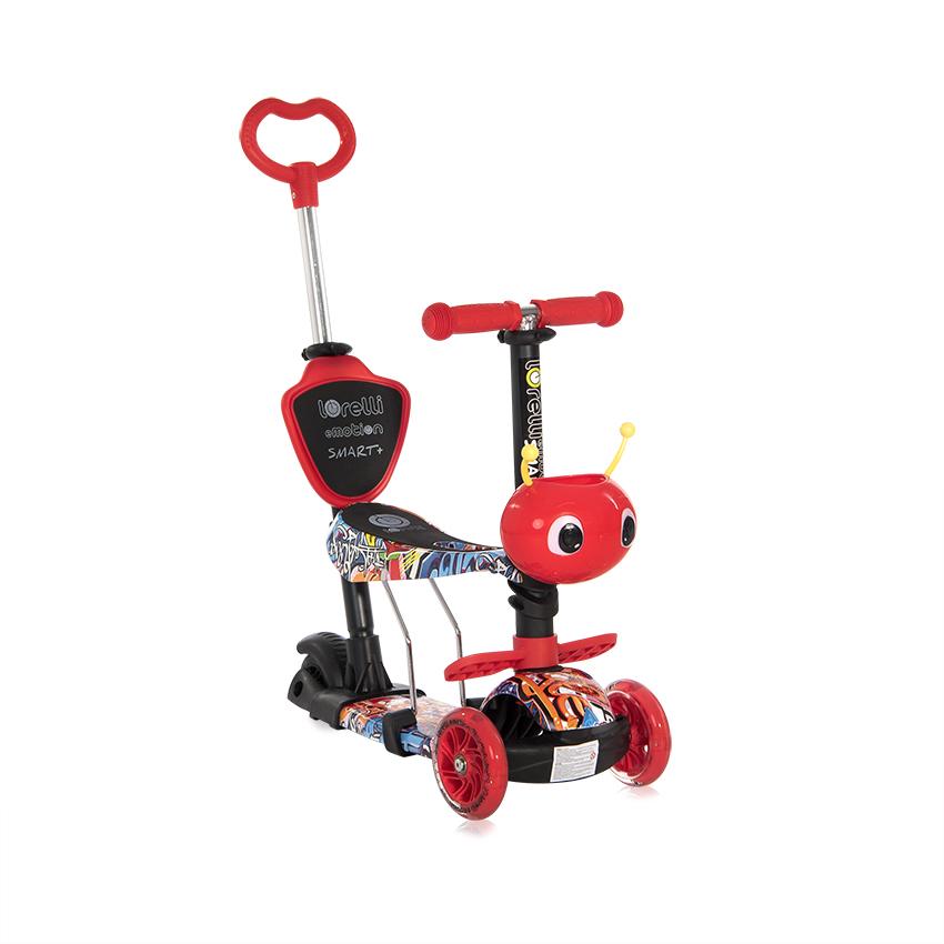 Trotinete - Trotineta pentru copii Smart Plus, Red Graffiti, bebelorelli.ro