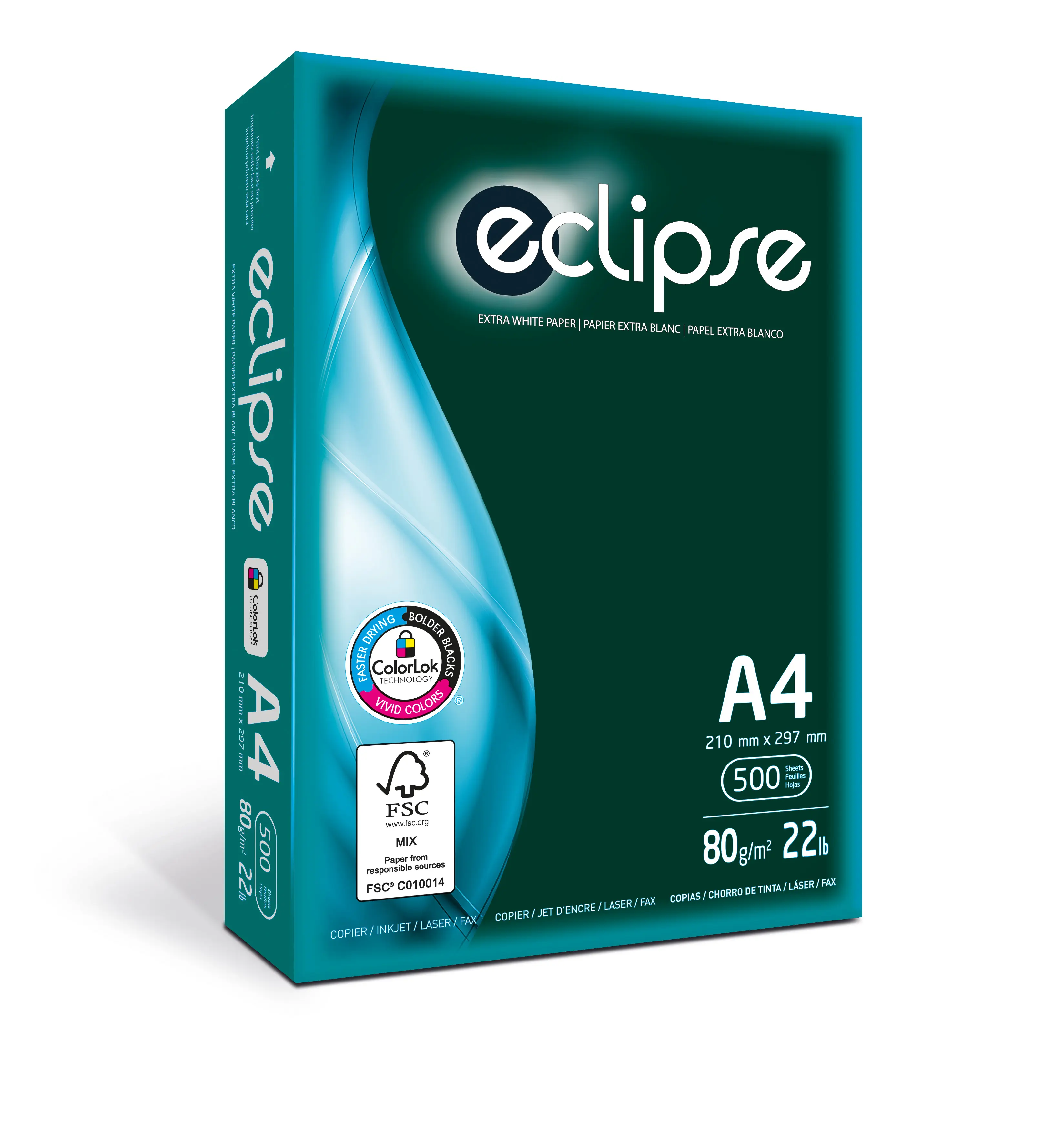 General Office Supplies Hartie copiator a4 alba 80g 500 coli/top eclipse 240 topuri/palet