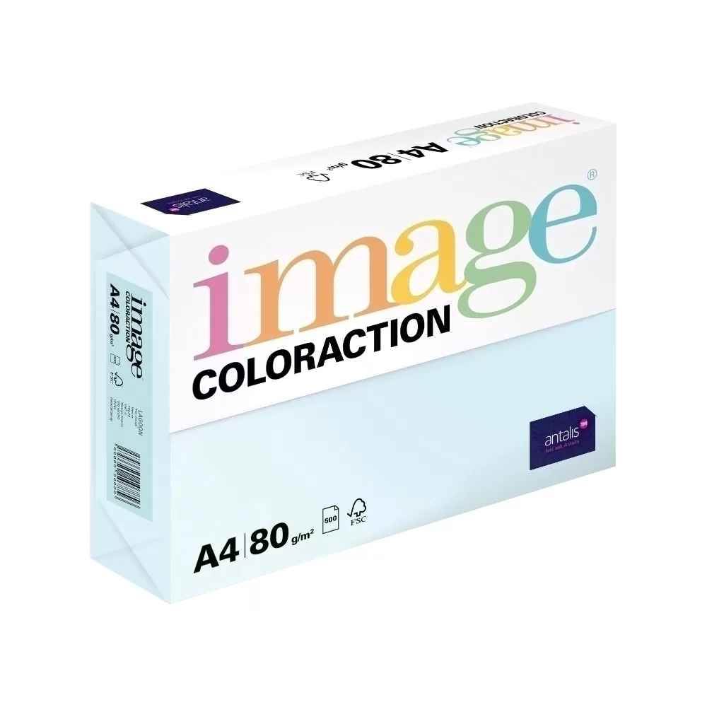 hartie copiator a4 80g/mp 500 coli/top Hartie color coloraction, a4, 80 g/mp, bleu pal lagoon, 500 coli/top