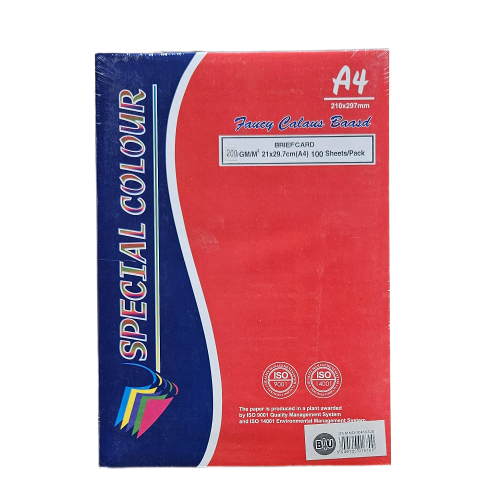 Carton colorat a4 200 g 10 culori 100 coli / top