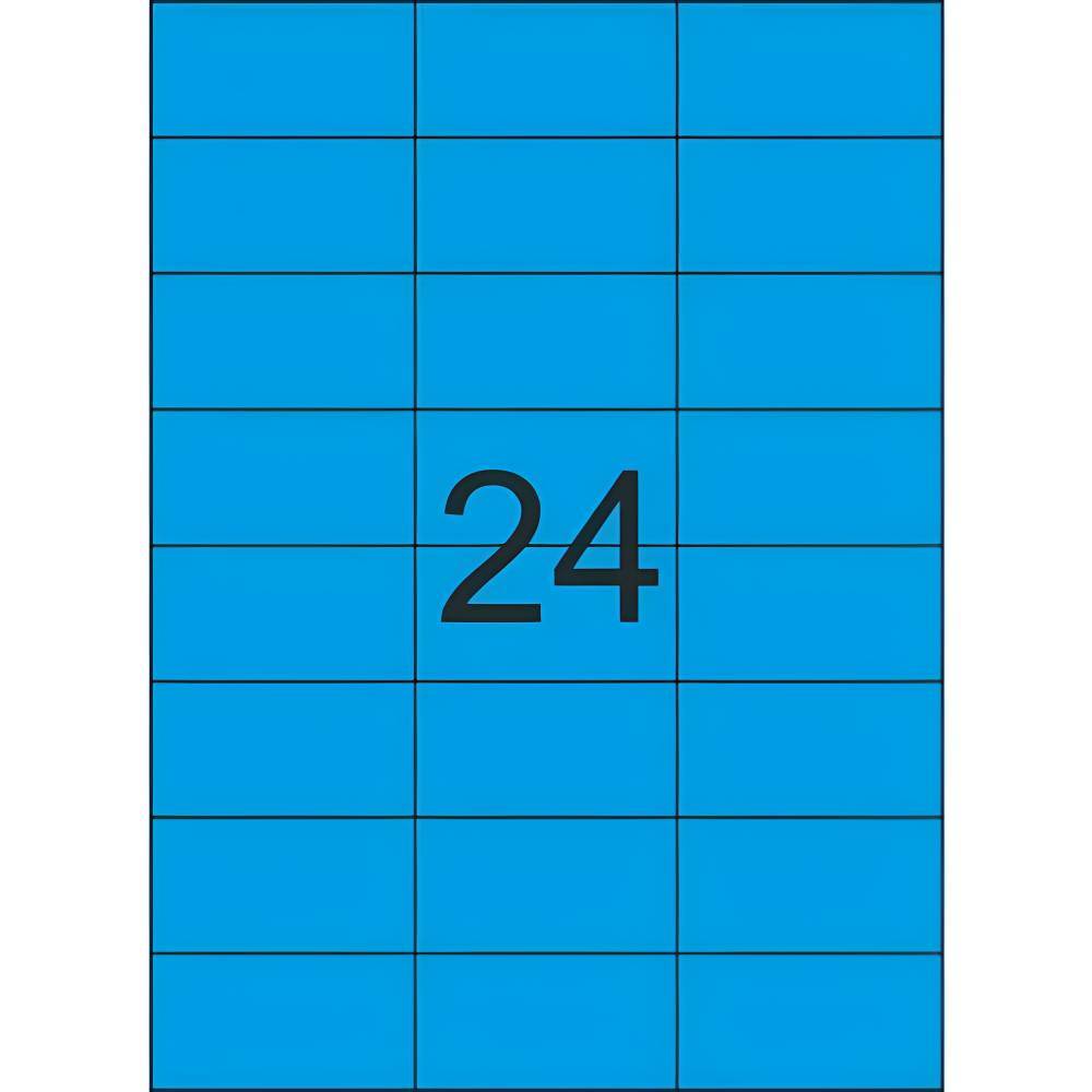 etichete 58x43 Etichete 24/a4 albastru, 100coli/top ev