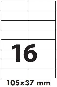 etichete preturi Etichete 16/a4, 1600 etichete, 105x37mm 100coli/top