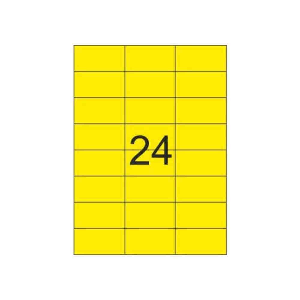 etichete 58x43 Etichete 24/a4 galben ev, 100coli/top