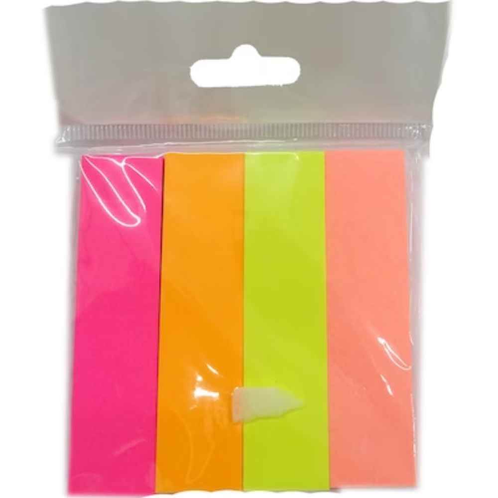 Sticky Notes Index adeziv 19x76mm, 4 cul pale, 100file