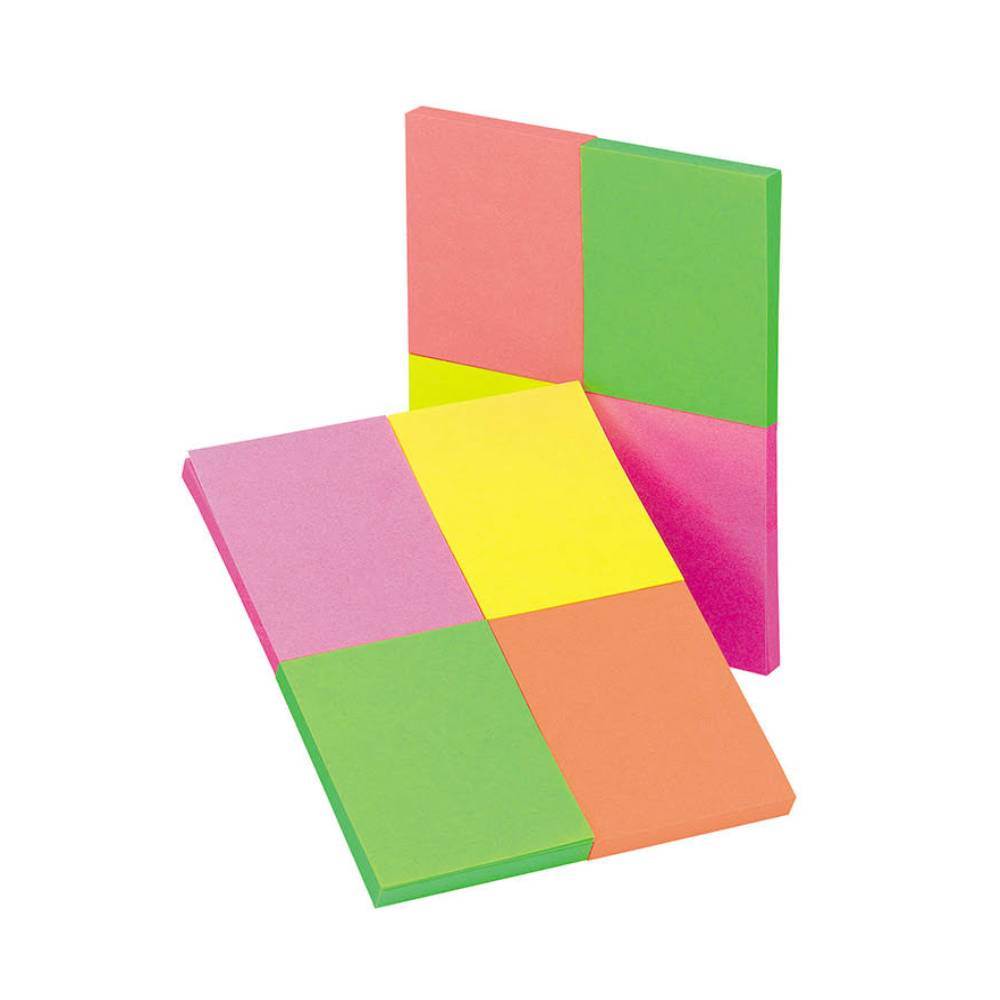 vertical file holders Notite adezive 38x38mm, 4cul pale/set