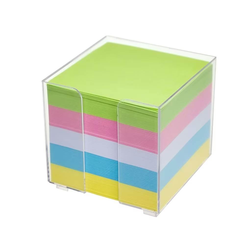 preț metru cub beton Cub hartie color cu suport 9x9cm, 4 culori pale