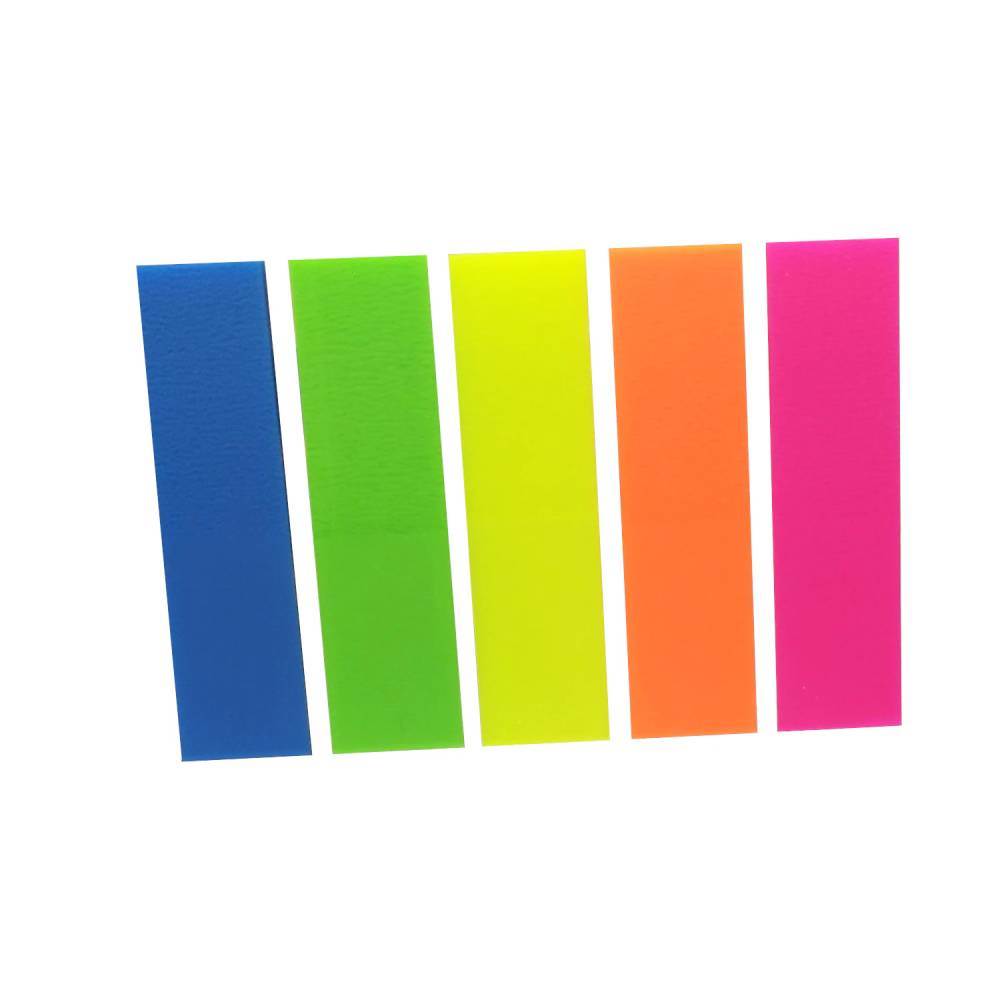 vertical file holders Index 45x12mm plastic cn, repoz, 5 culori intense/set