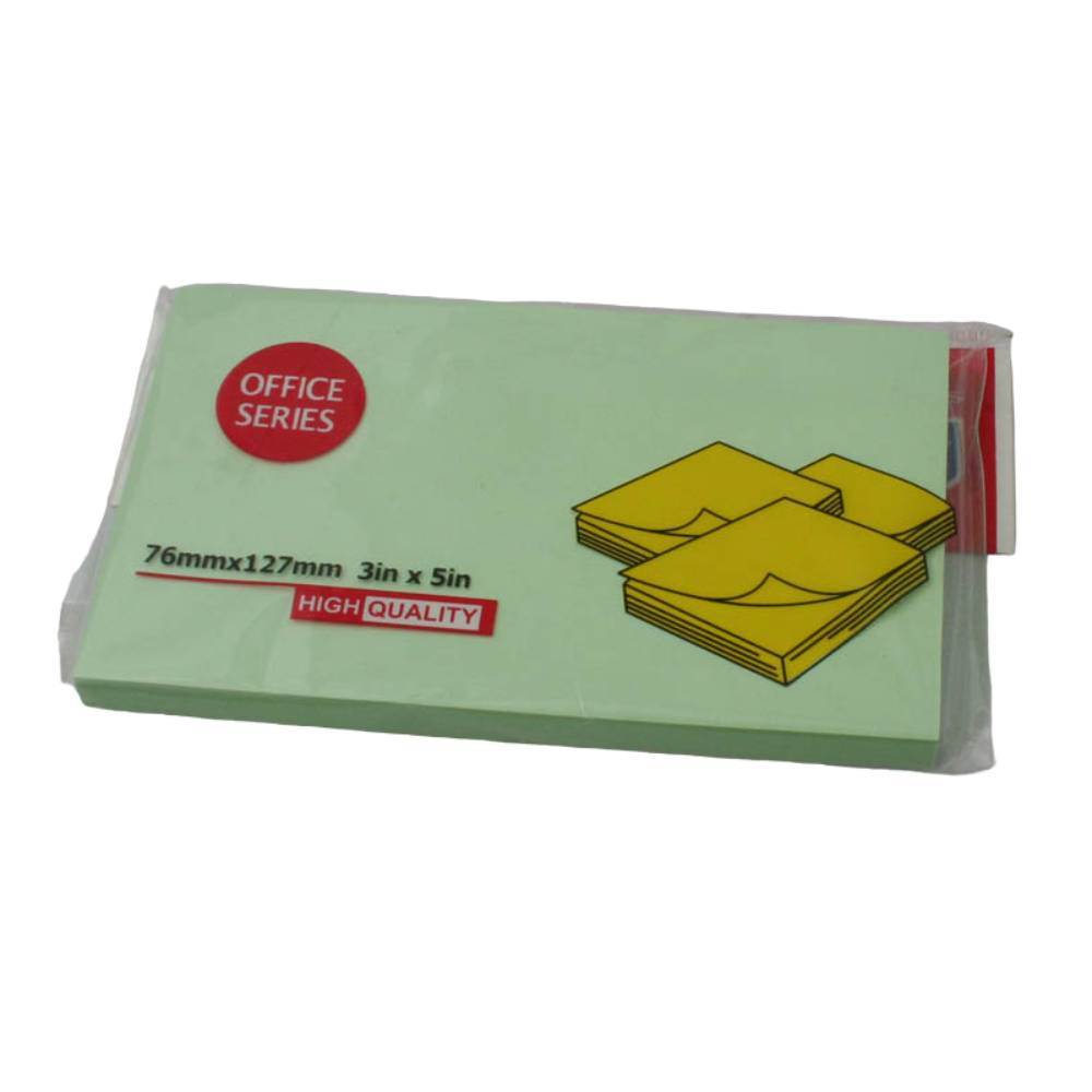 Notes & Cuburi hartie - Notite adezive 76x125/127mm, verde intens CN, depozituldns.ro