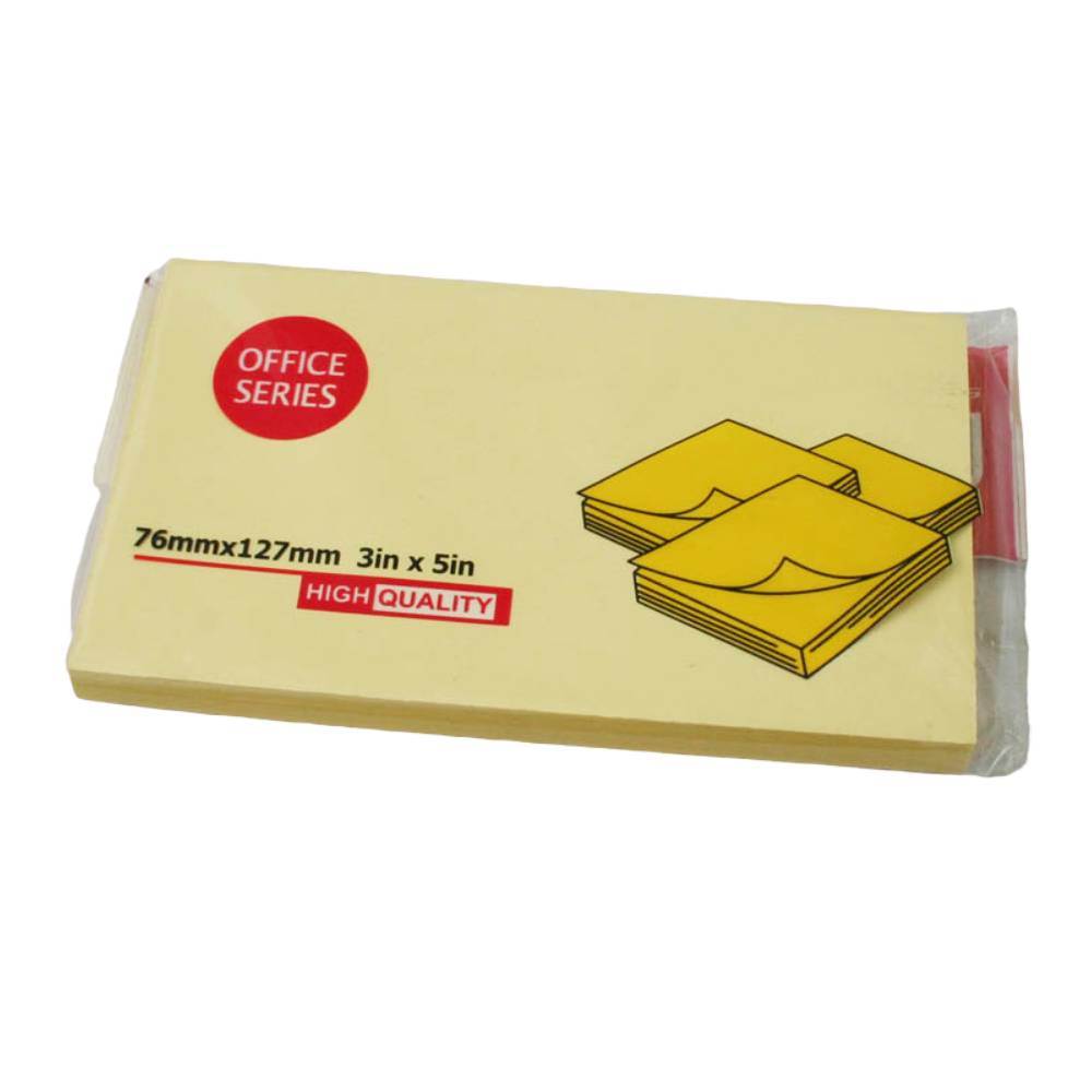 vertical file holders Notite adezive 76x125mm, galben pal