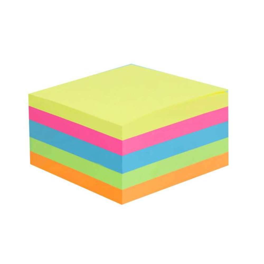 preț metru cub beton Cub notite adezive 75x75mm, diverse culori asortate stick 400file