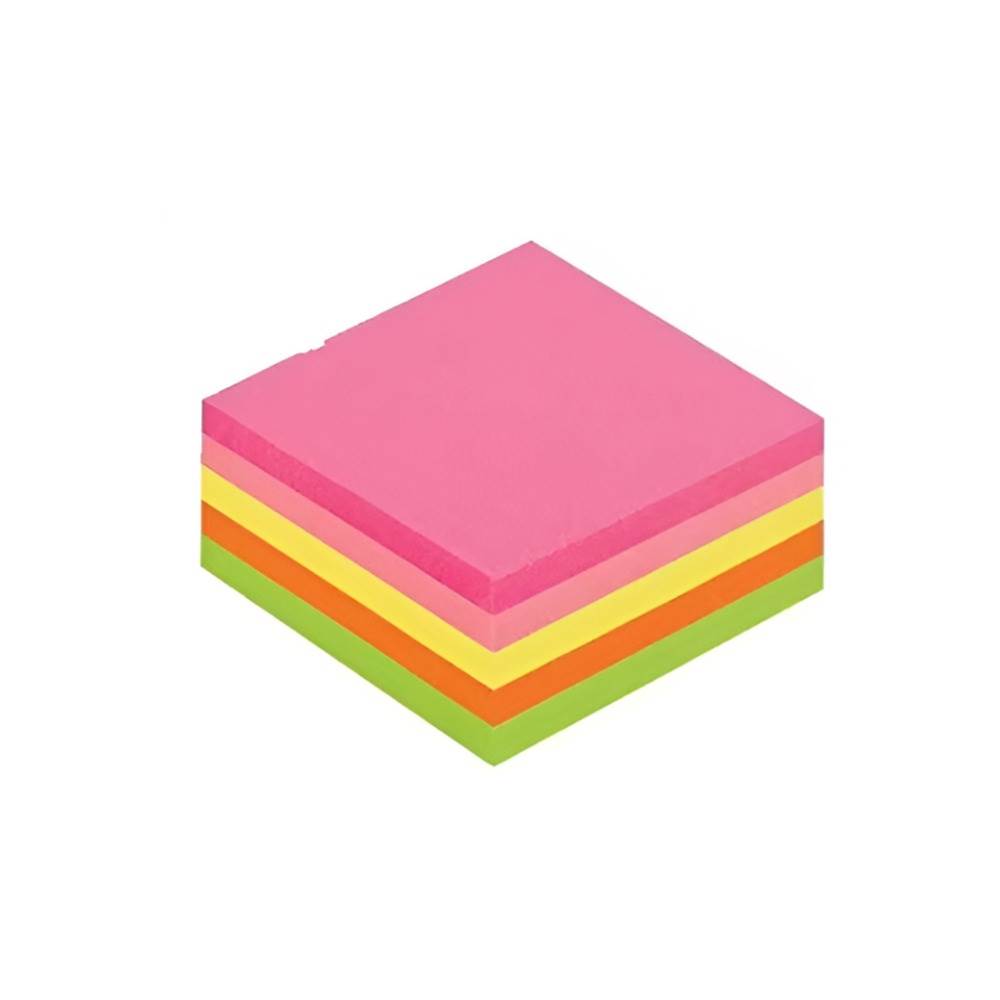preț metru cub beton Cub notite adezive 51x51mm, 5 cul neon, 250file stick'n