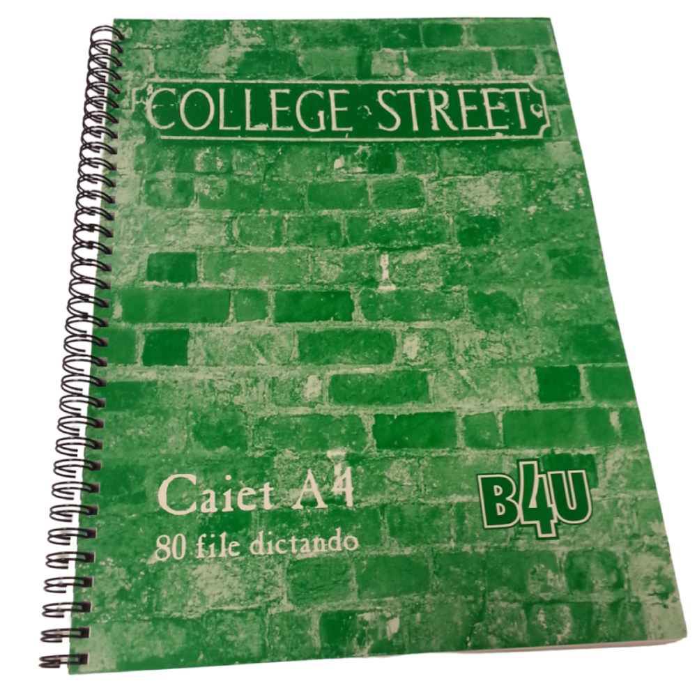 navigator a4 Caiet a4 cu spira, 80 file, dictando b4u