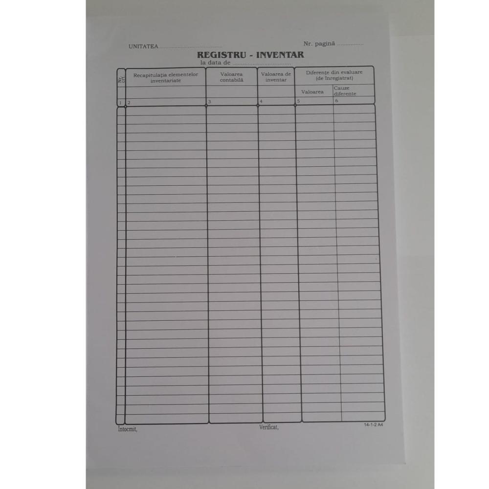 Registru inventar a4 100file