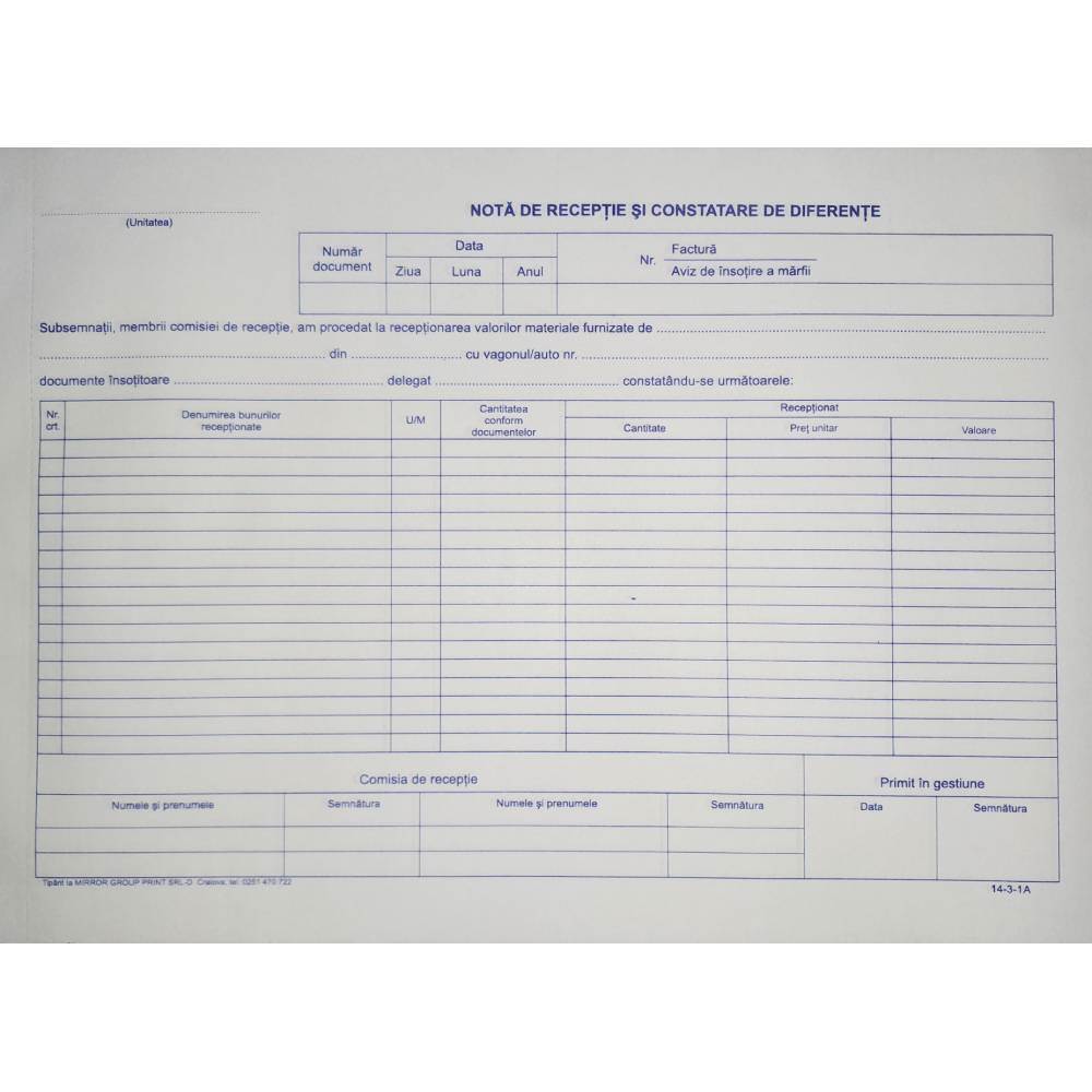 Business Forms & Receipts Nrcd a4 fara tva autocop 3 exp 100 file