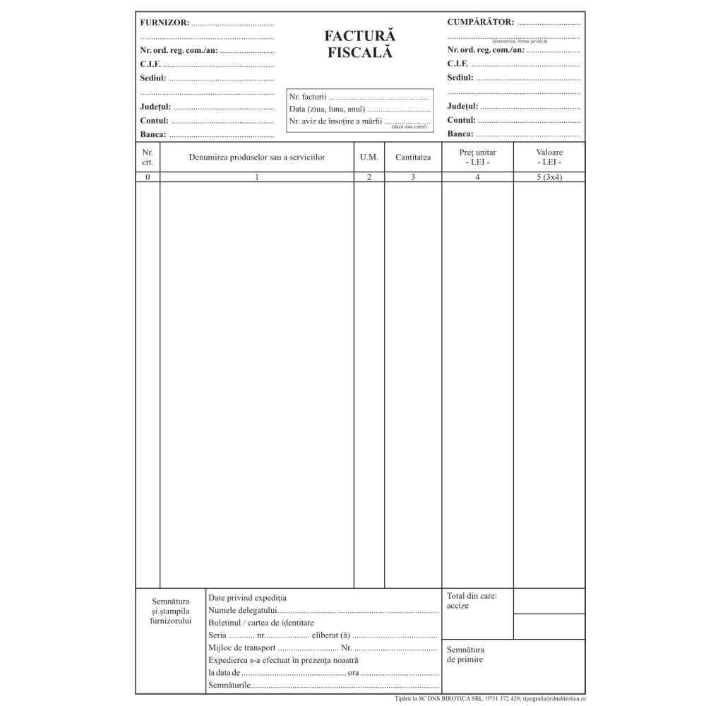 rochii c&a femei Facturier a4 fara tva autocop 3ex a/c/c 50set/carnet