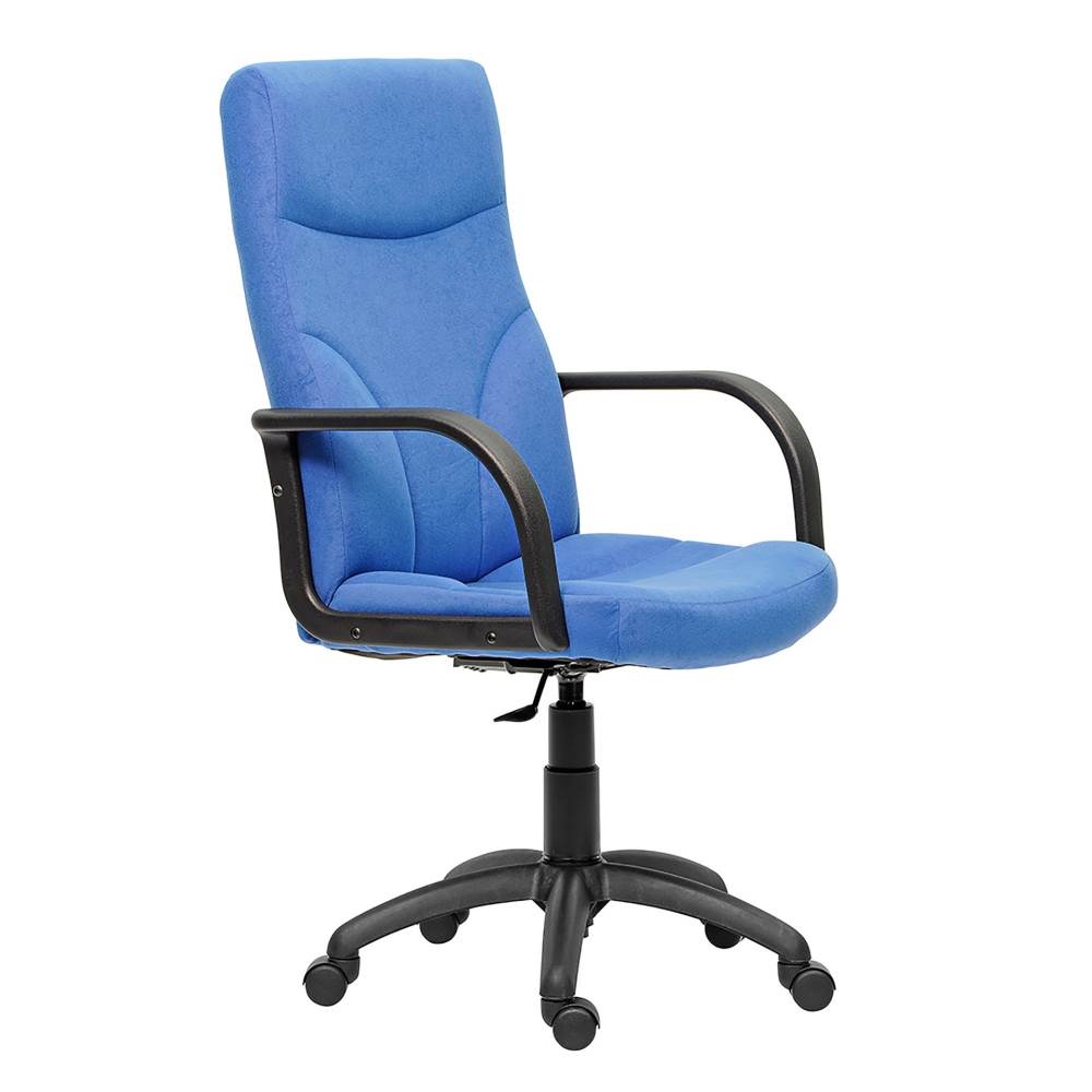 scaun directorial alb Scaun de birou directorial ergonomic material textil riva b4u albastru