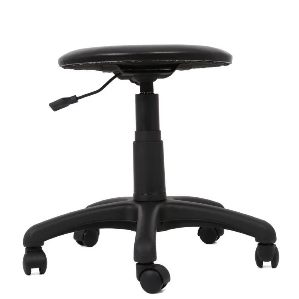 scaun rotativ copii Scaun rotativ profesional pentru laborator fara spatar labor negru